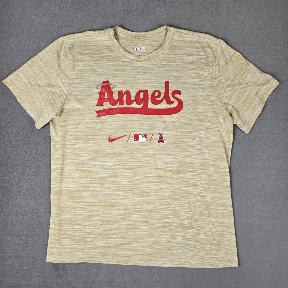 Los Angeles Angels Anaheim Nike Dri Fit Team Issued Shirt 81 Montgomery Athletic